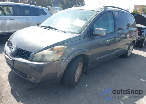 2006 Nissan Quest 3.5 from USA, damaged, VIN 5N1BV28U96N119783